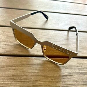 Stella McCartney Sunglasses Silver Logo.